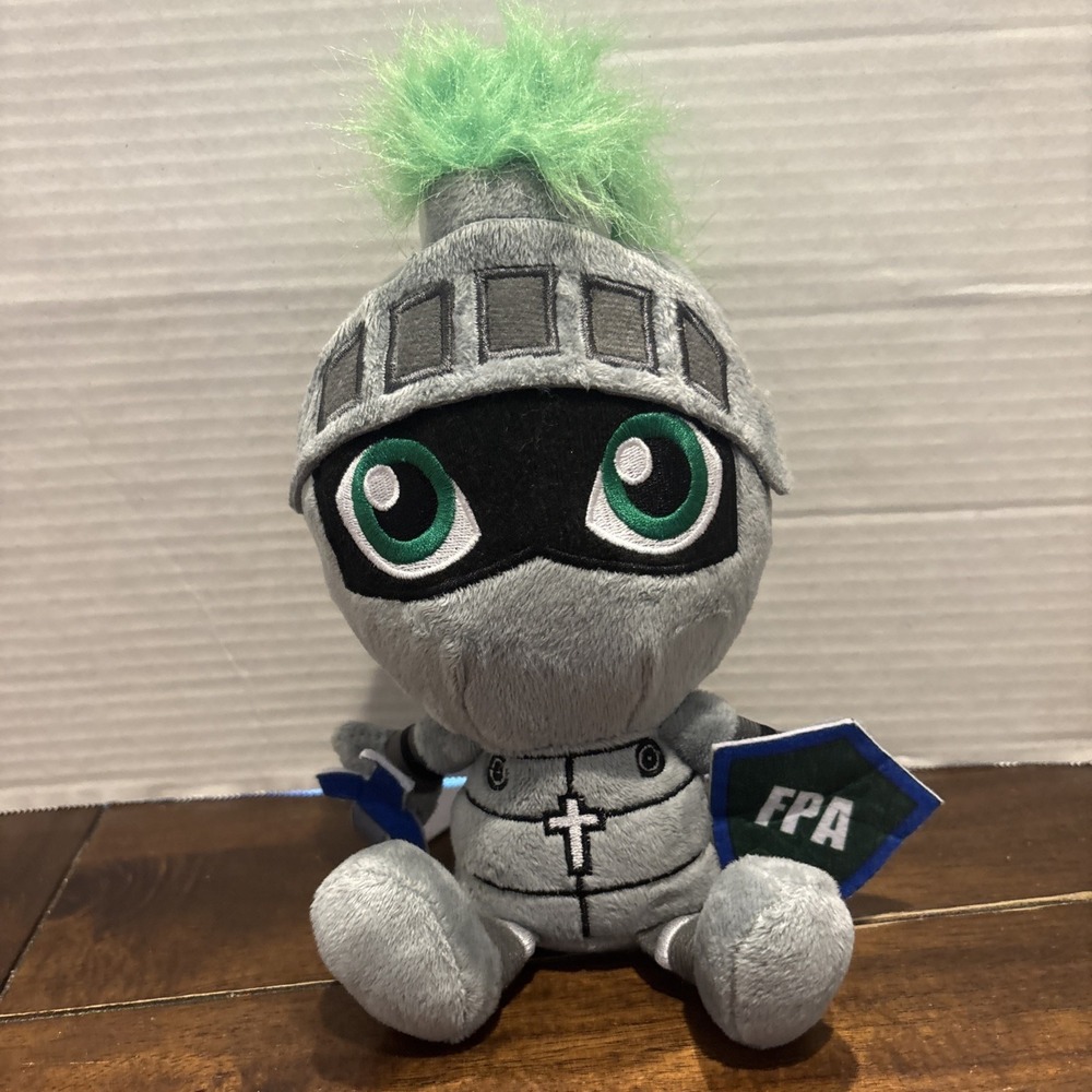 First Presbyterian Academy Silver Knight Mascot Plush‎ Authentic Budsies Stuffed